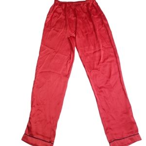 Boohoo Red Satin Pants Sleepwear. Size M